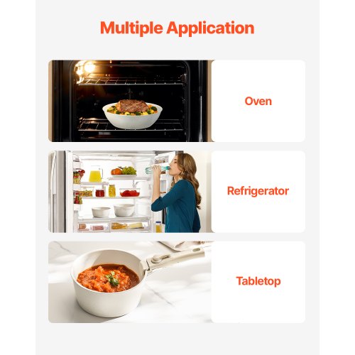 17 Piece Pots and Pans Set Nonstick Detachable Handle Cookware Space