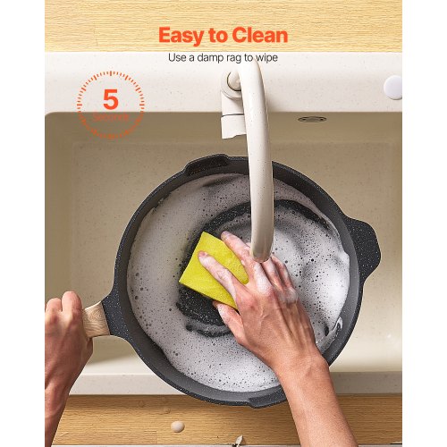17 Piece Pots and Pans Set Nonstick Granite Cookware Set Induction