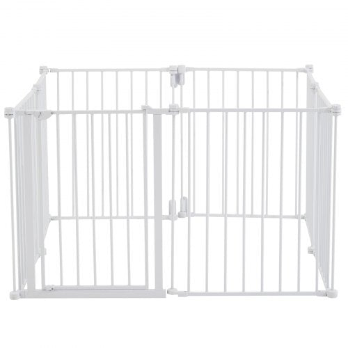 Baby Gate 192 Inches Extra Wide 28 Inches High 8Panel Foldable Dog Gate