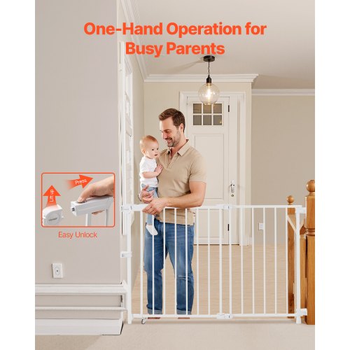 Baby Gate 29543 Inches Adjustable Width 28 Inches High Dog Gate No