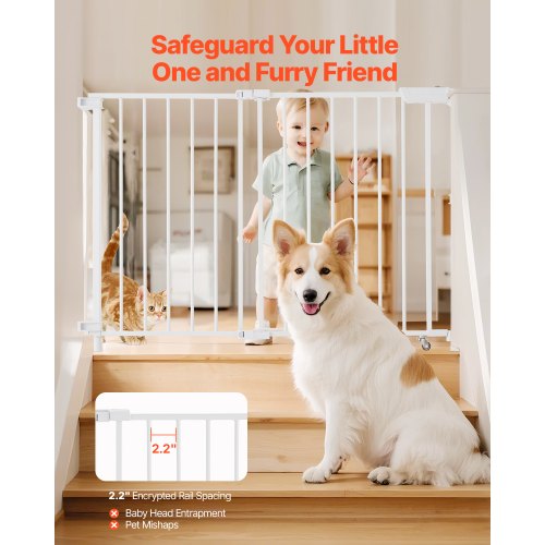 Baby Gate 29543 Inches Adjustable Width 28 Inches High Dog Gate No