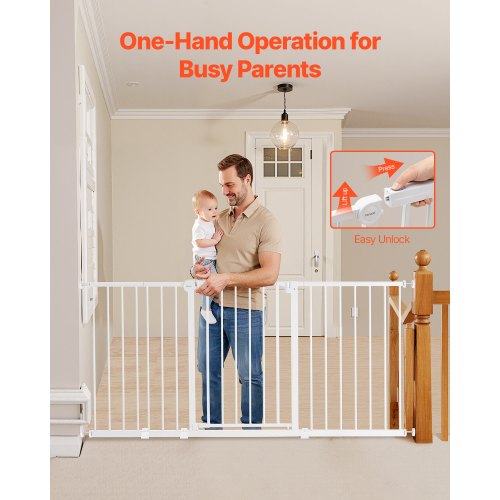 Baby Gate 606633 Inches Adjustable Width 30 Inches High Dog Gate Easy