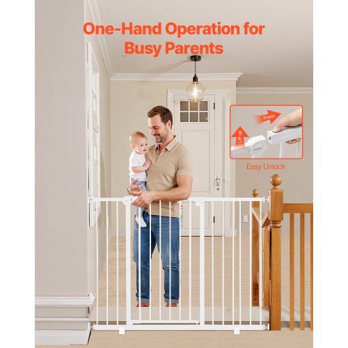 Baby Gate 2648 Inches Adjustable Width 36 Inches High Dog Gate Easy Step