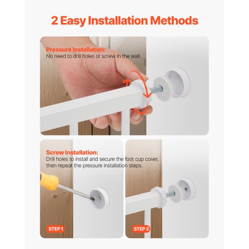 Baby Gate 2648 Inches Adjustable Width 36 Inches High Dog Gate Easy Step