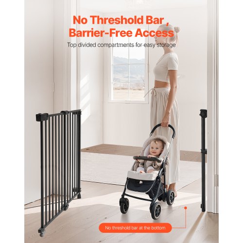 Baby Gate 29543 Inches Adjustable Width 28 Inches High Dog Gate No