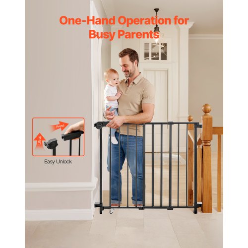 Baby Gate 29543 Inches Adjustable Width 28 Inches High Dog Gate No