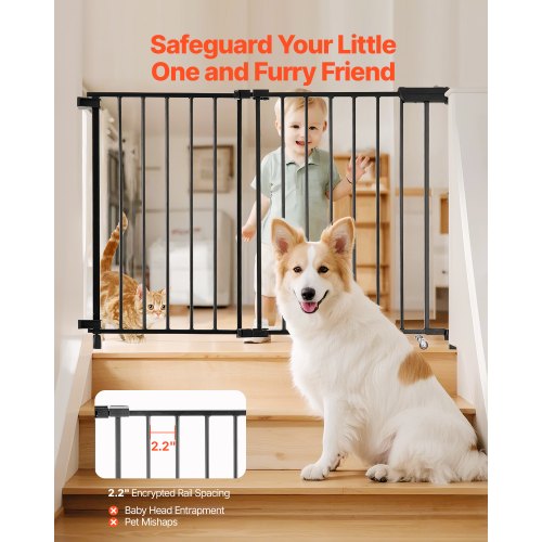 Baby Gate 29543 Inches Adjustable Width 28 Inches High Dog Gate No