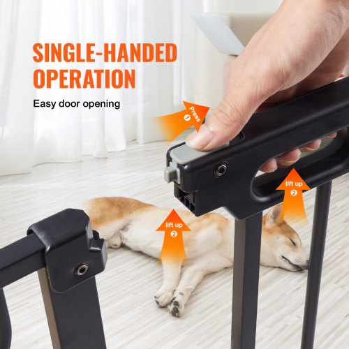 Baby Gate 295484 Extra Wide 30 High Dog Gate for Stairs Doorways