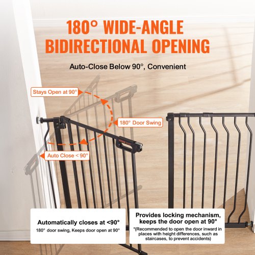 Baby Gate 295484 Extra Wide 30 High Dog Gate for Stairs Doorways