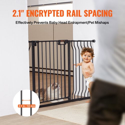 Baby Gate 295484 Extra Wide 30 High Dog Gate for Stairs Doorways