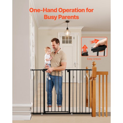 Baby Gate 2648 Inches Adjustable Width 36 Inches High Dog Gate Easy Step