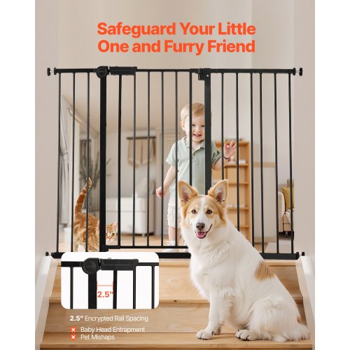 Baby Gate 2648 Inches Adjustable Width 36 Inches High Dog Gate Easy Step