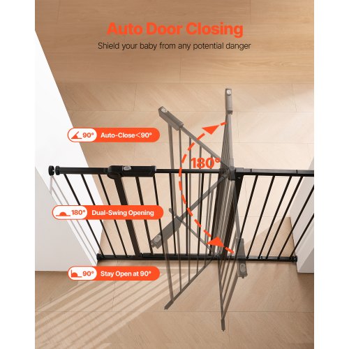 Baby Gate 2648 Inches Adjustable Width 36 Inches High Dog Gate Easy Step