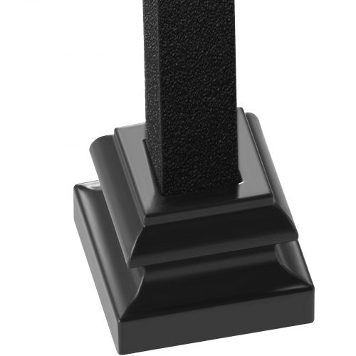 Aluminum Alloy Baluster Shoes Stair Flat Shoe with Screw Holes for 12 Inch