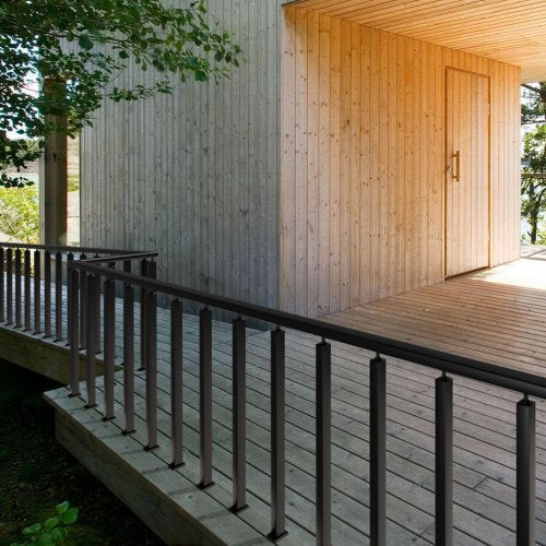 Cable Railing Post 42 x 2 x 2 Steel Level Deck Railing Post Without Holes