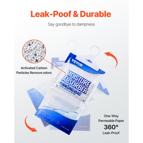 Hanging Moisture Absorber 93 oz Hanging Closet Dehumidifier Bags10