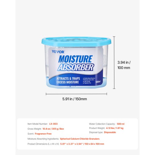 Moisture Absorber Boxes 108 oz Humidity Absorber Boxes6 Packs Fragrance