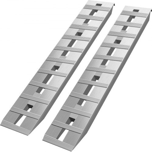 60 X 12 Aluminum Trailer Ramps 6000LBS Total Beavertail Hook End 1
