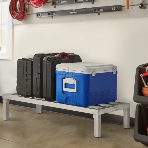Aluminum Dunnage Rack Stationary Dunnage Rack 36” x 20” x 8” Storage Rack –