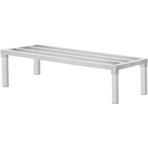 Aluminum Dunnage Rack 48” x 20” Commercial Food Floor Rack 12” Off the Floor