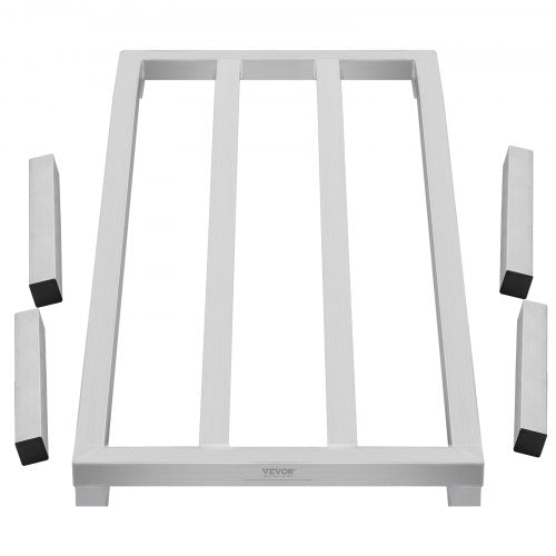 Aluminum Dunnage Rack 48” x 20” Commercial Food Floor Rack 12” Off the Floor