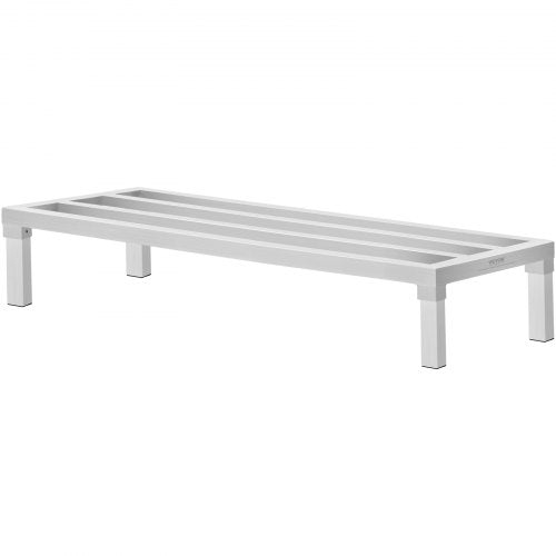 Aluminum Dunnage Rack 48” x 20” Commercial Food Floor Rack 8” Off the Floor