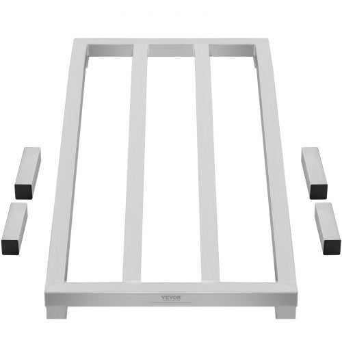 Aluminum Dunnage Rack 48” x 20” Commercial Food Floor Rack 8” Off the Floor
