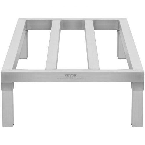 Aluminum Dunnage Rack 48” x 20” Commercial Food Floor Rack 8” Off the Floor