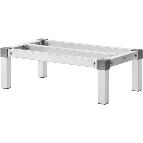 Aluminum Dunnage Rack 24” x 14” Commercial Food Floor Rack 8” Off the Floor