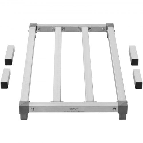 Aluminum Dunnage Rack 36” x 20” Commercial Food Floor Rack 8” Off the Floor