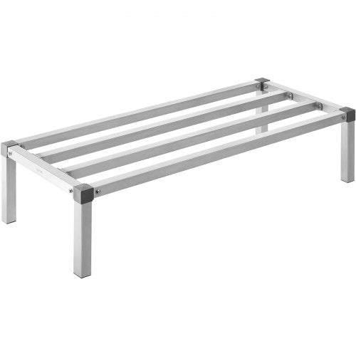 Aluminum Dunnage Rack 48” x 20” Commercial Food Floor Rack 12” Off the Floor