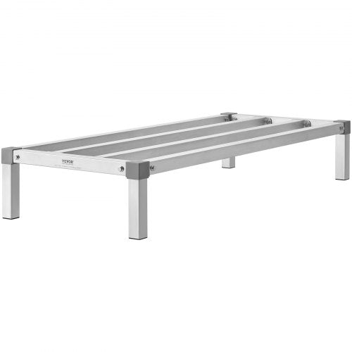 Aluminum Dunnage Rack 48” x 20” Commercial Food Floor Rack 8” Off the Floor