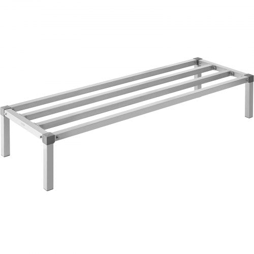 Aluminum Dunnage Rack 60” x 20” Commercial Food Floor Rack 12” Off the Floor