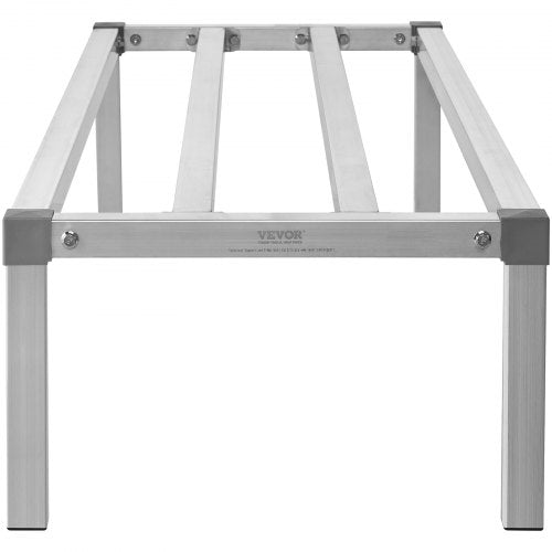 Aluminum Dunnage Rack 60” x 20” Commercial Food Floor Rack 12” Off the Floor