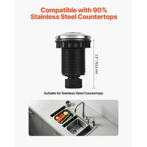 Garbage Disposal Air Switch Kit Dual Outlet Sink Top Air Switch for Food