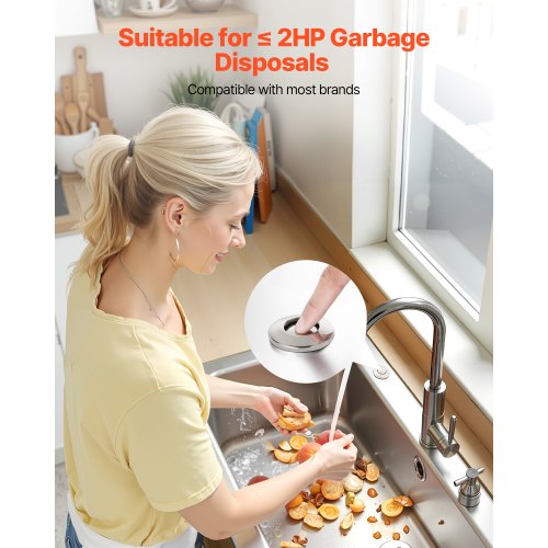 Garbage Disposal Air Switch Kit Dual Outlet Sink Top Air Switch for Food