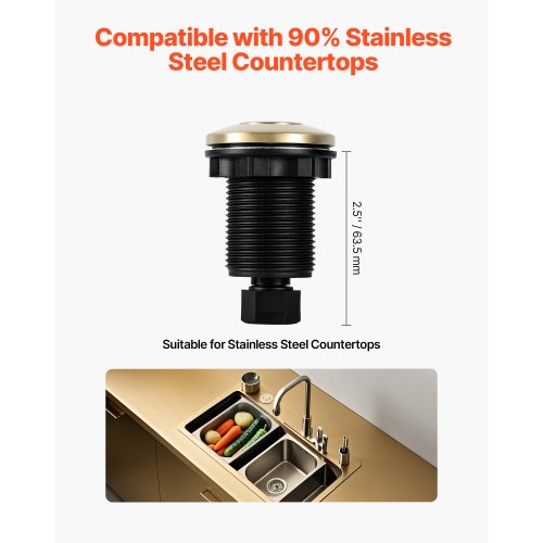 Garbage Disposal Air Switch Kit 25 Sink Top Air Switch for Food Waste