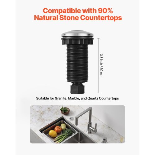 Garbage Disposal Air Switch Kit 35 Long Sink Top Air Switch for Food