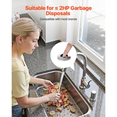 Garbage Disposal Air Switch Kit Dual Outlet Sink Top Air Switch for Food 2