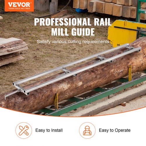 Rail Mill Guide System 9 ft Milling Guide 4 Crossbar Kits Chainsaw Mill