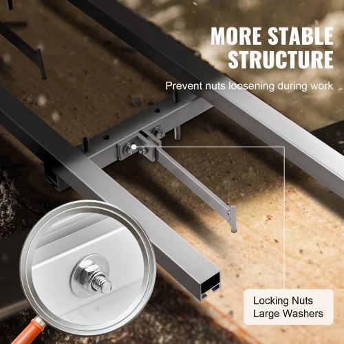 Rail Mill Guide System 9 ft Milling Guide 4 Crossbar Kits Chainsaw Mill