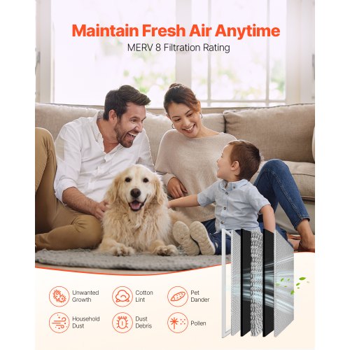 Electrostatic Air Filter 16x25x1 inch Washable Reusable Aluminum ACHVAC