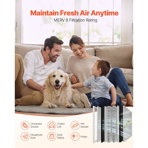 Electrostatic Air Filter 20x25x4 inch Washable Reusable Aluminum ACHVAC