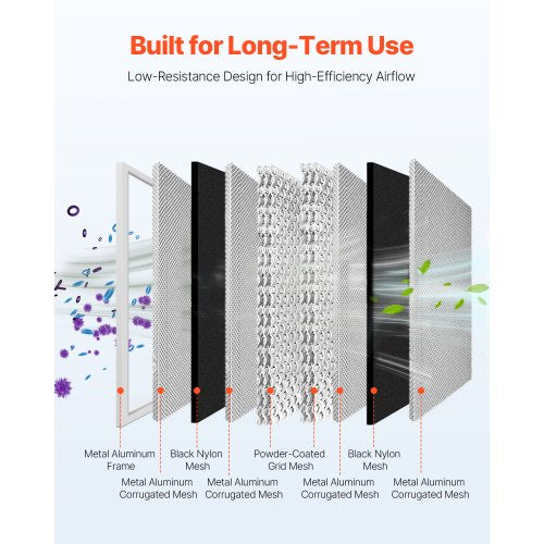 Electrostatic Air Filter 20x25x4 inch Washable Reusable Aluminum ACHVAC