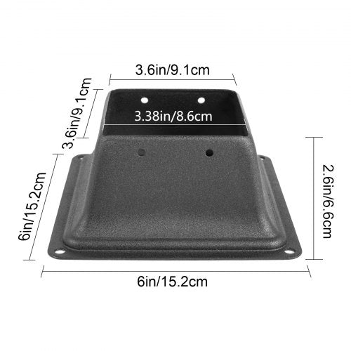 Deck Post Base 5 PCS Post Base Skirt 4x4 Actual 338x338 Post Support