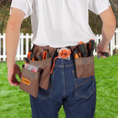 Tool Belt Adjusts from 29 Inches to 54 Inches Polyester Heavy Duty Tool