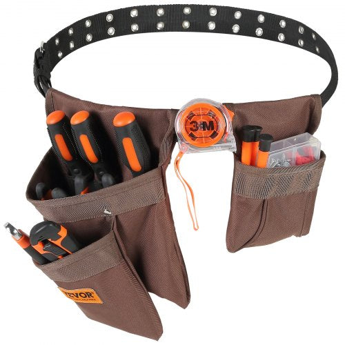 Tool Belt Adjusts from 29 Inches to 54 Inches Polyester Heavy Duty Tool