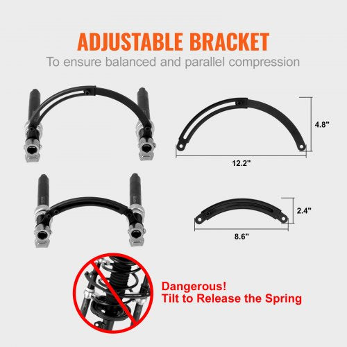 Coil Spring Compressor Tool 2 pcs Heavy Duty Macpherson Strut Spring