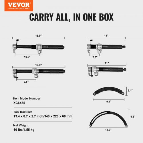 Coil Spring Compressor Tool 2 pcs Heavy Duty Macpherson Strut Spring