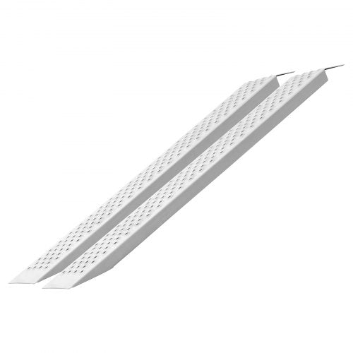 Portable Loading Ramps 2 Pcs 472 x 8.5 in Durable Aluminum Shed Ramp Set